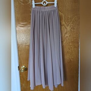 Elegant Mauve Maxi Skirt